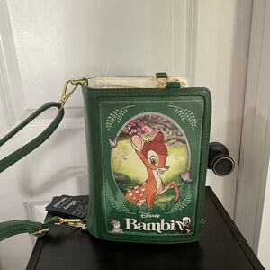 Loungefly Disney Bambi Green Crossbody Bag